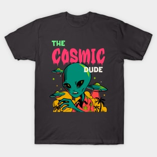 Cosmic Alien Dude Trippy T-Shirt